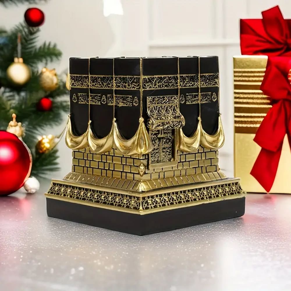 Ornamentos de decoração para casa Ornamentos de resina Kaaba