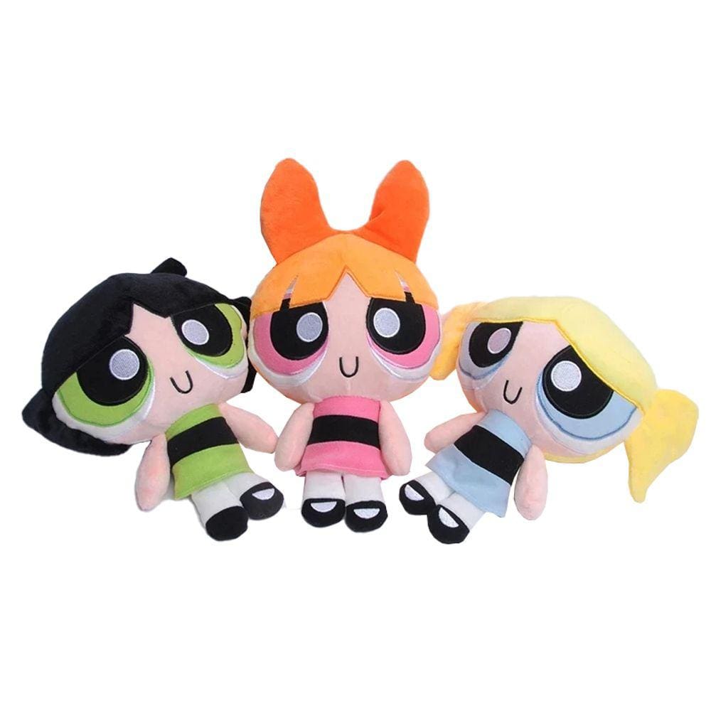 Pelucias Meninas Super Poderosas Powerpuff Girls Bonecas Trio 20Cm