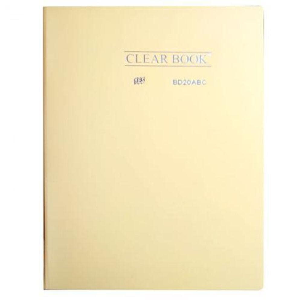 Pasta Catálogo Amarelo Pastel Bd20Abc/Am Com 20 Plásti