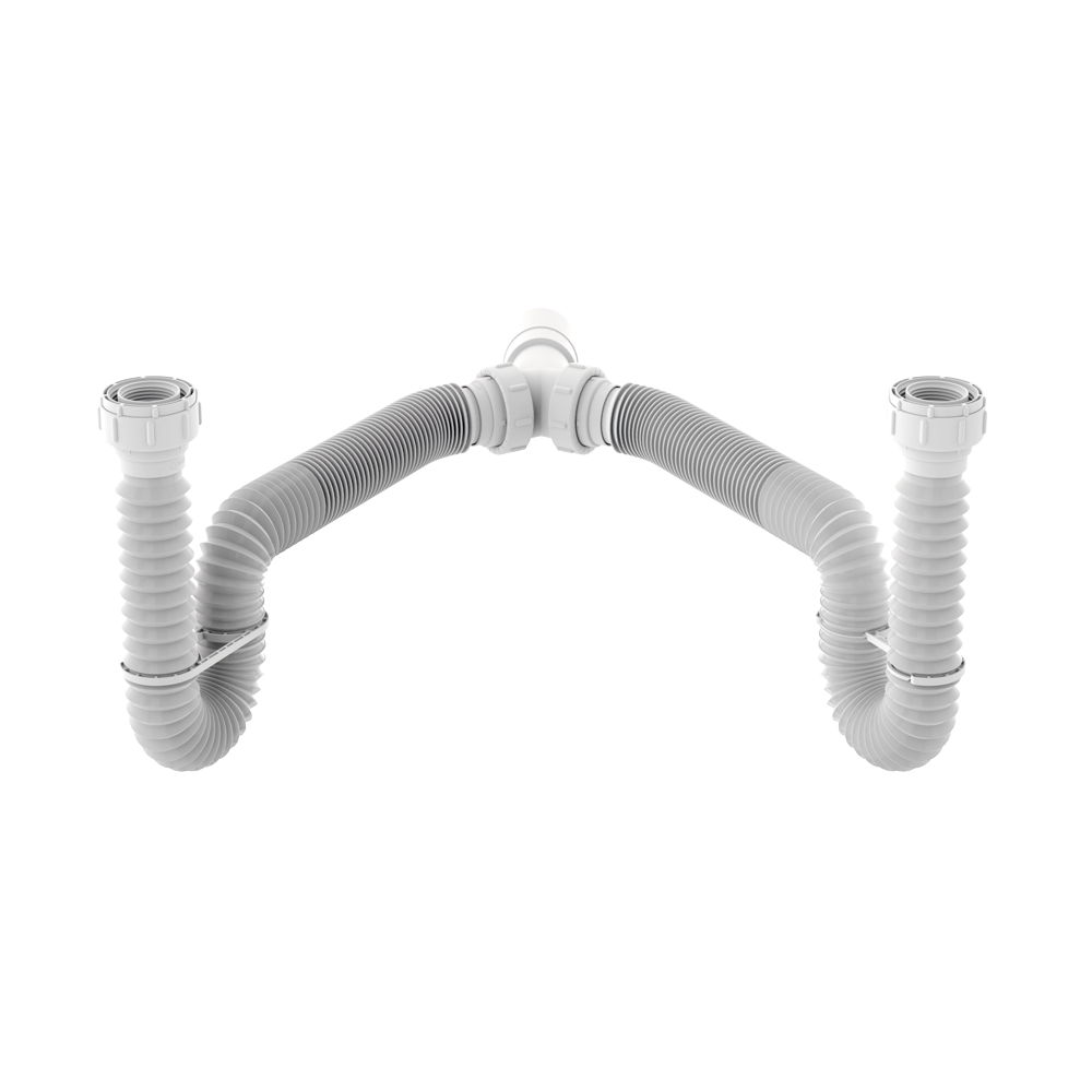 Sifao Tubo Extensivel Duplo Branco - Censi