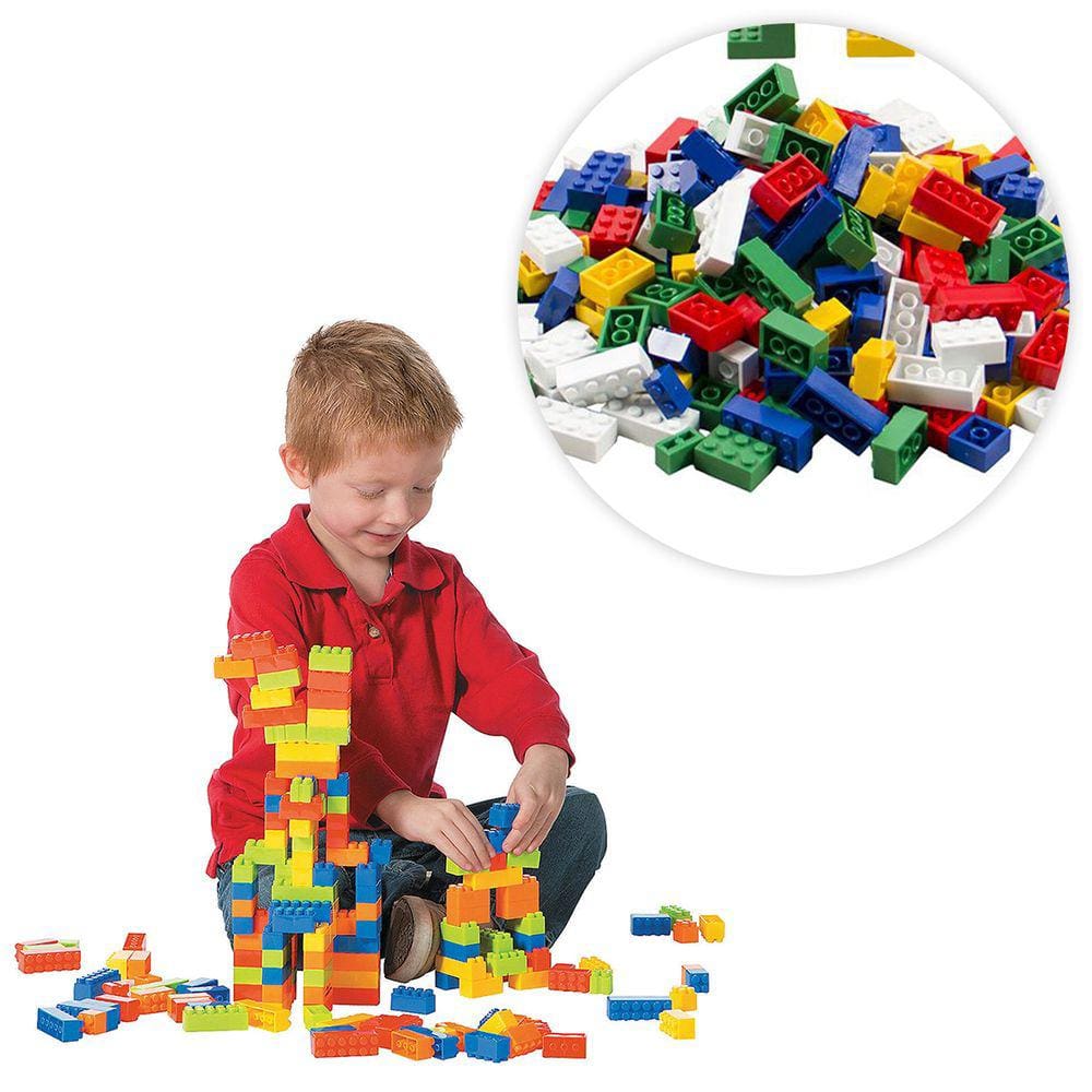 Brinquedo Montar Interativo Plástico - Blocos de Formas