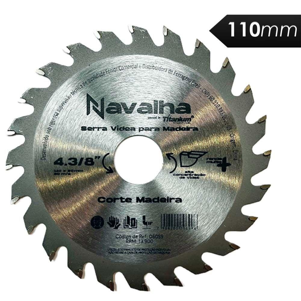 Serra Para Madeira 24 Dentes 110Mm 6059 Titanium