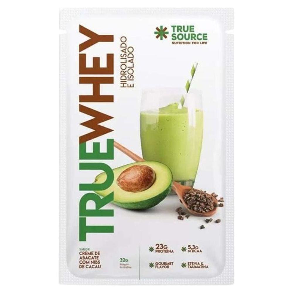 Kit 6X: Proteína True Whey Creme Abacate Sachê True Source