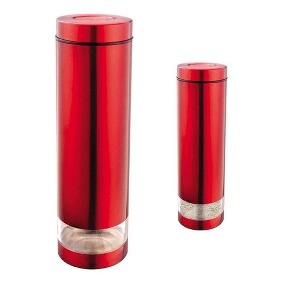 Pote Para Mantimentos 1,4L Aco Inox Vermelho Apv113 Brasiterm