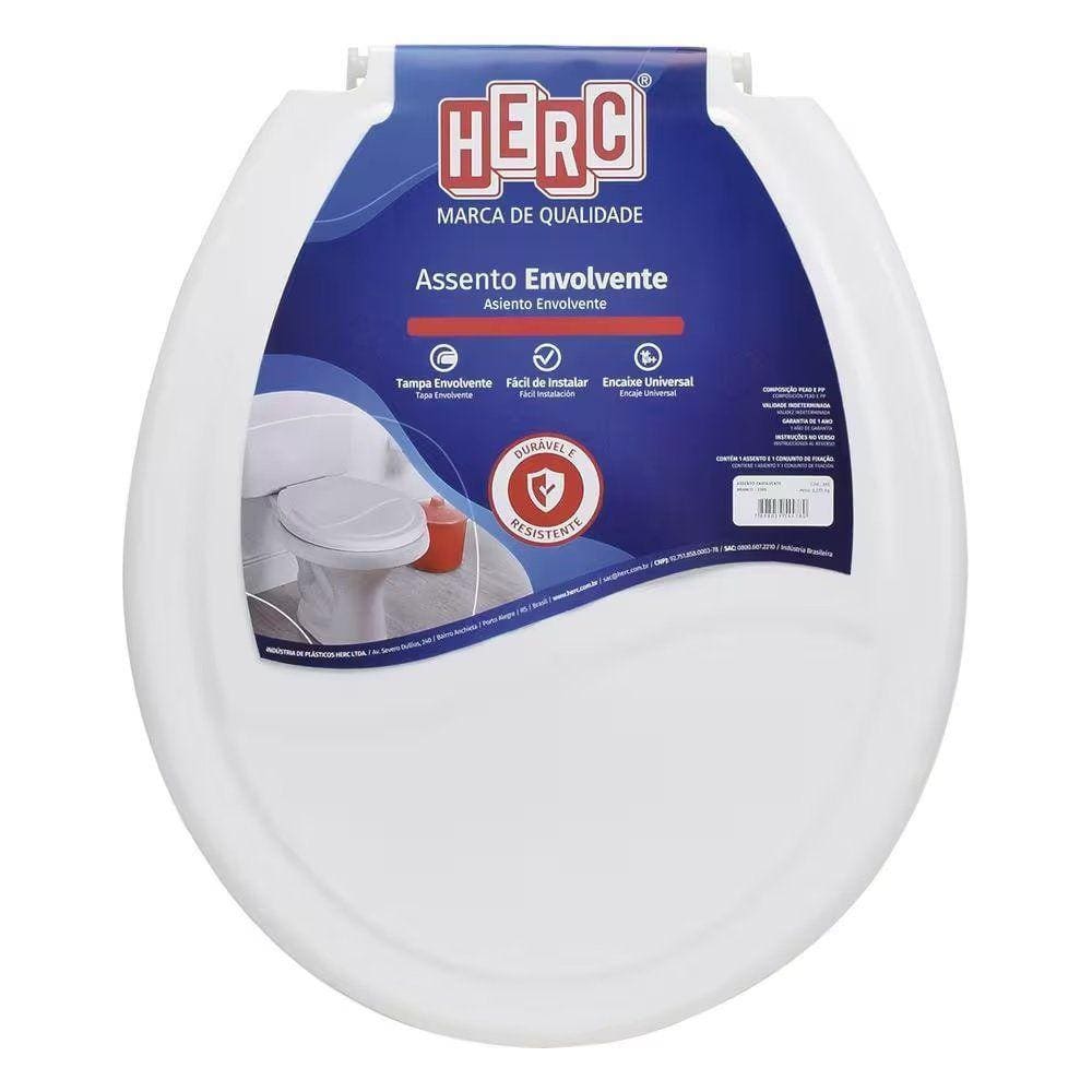 Assento Sanitario Oval Envolvente Ideale Branco - Herc