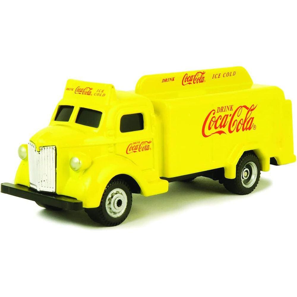 Miniatura Caminhão Antigo Coca Cola Botle 1947 1/87 Amarelo