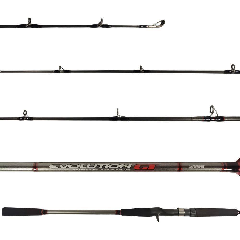 Vara Carretilha Marine Sports Evolution GT-C702H 20-50Lbs 2,13M Fibra de Carbono
