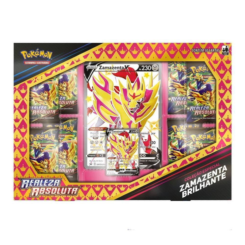 Pokémon Box Zacian e Zamazenta Brilhante - Copag | Extra