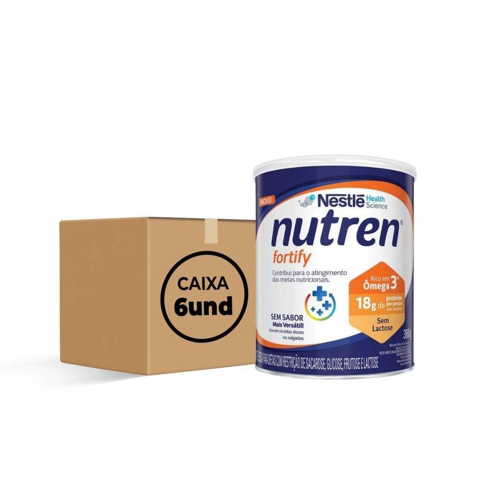 Nutren Fortify Sem Sabor 360G  Kit C/06  - Nestlé