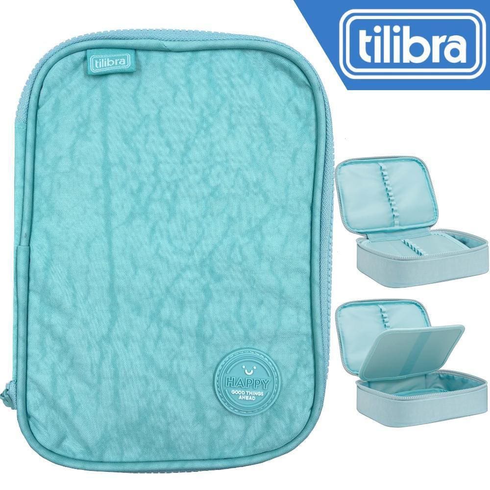 Estojo Box Jumbo Tilibra Escolar Grande Happy