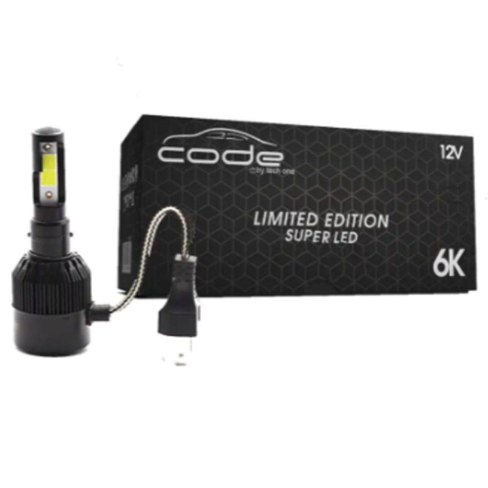 Par Lâmpada Super Led Limited Edition 12V 6000K H4 TechOne