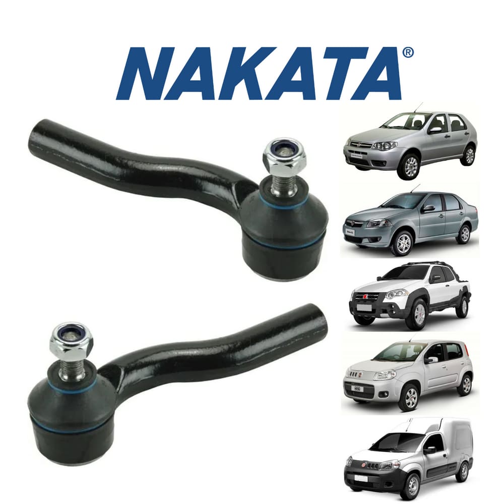 Terminal Direção Dianteiro Esquerdo+Direito Fiat Uno 2010 A 2020 Nakata