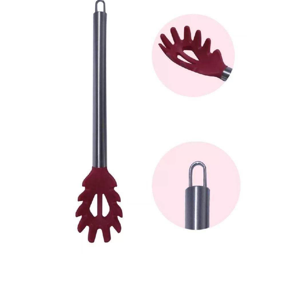 Colher P/Espagueti Silicone C/Cabo Aco 33Cm Usa098