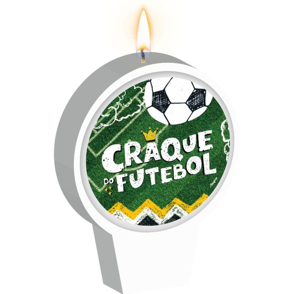 Vela Craque do Futebol Aniversário Plana