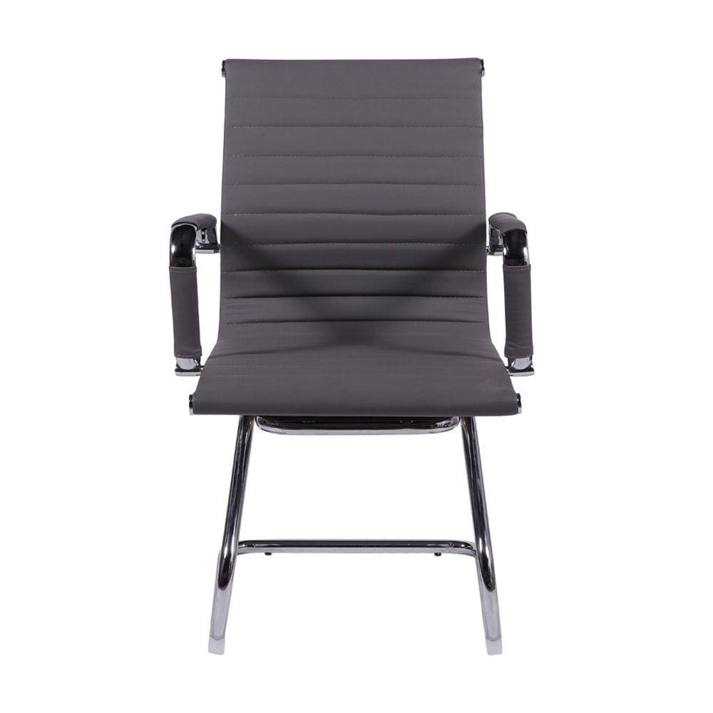 Cadeira De Escritório Eames Caramelo - Fixa | Cromado