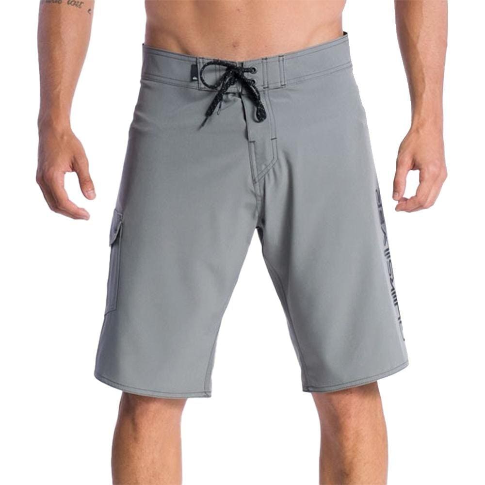 Bermuda Quiksilver Flat Signature 21\" SM24 Masculina Cinza