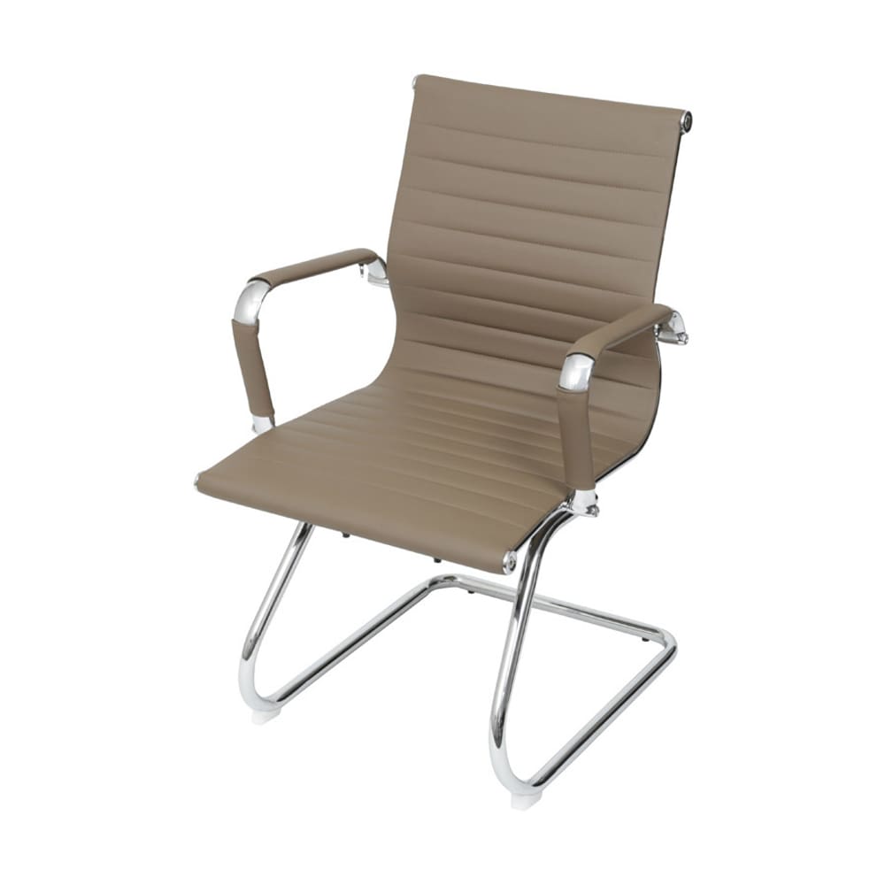 Cadeira De Escritório Eames Caramelo - Fixa | Cromado