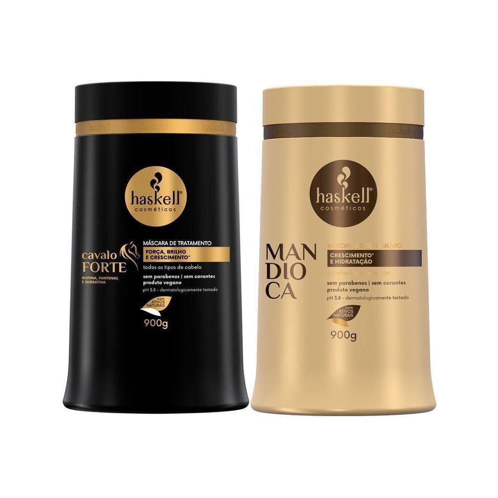 Kit Máscaras Cavalo Forte E Mandioca 900Gr Haskell