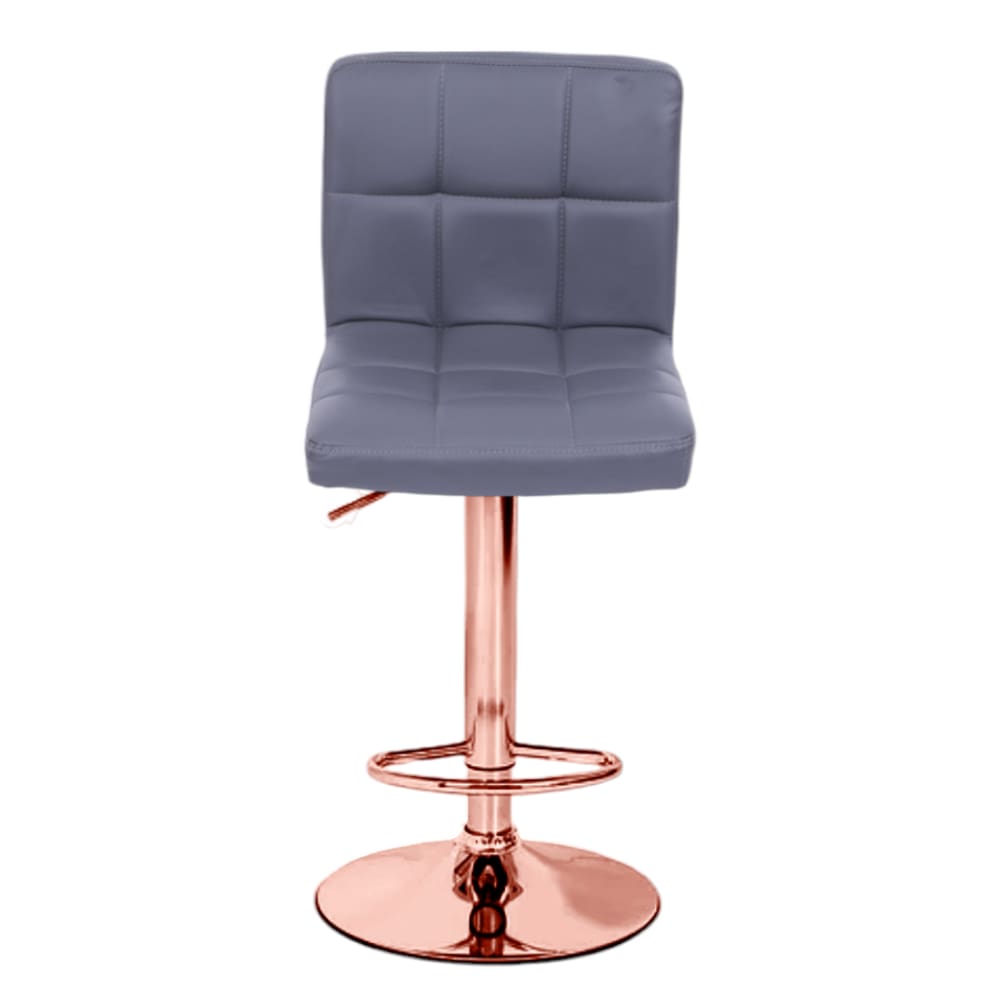 Banqueta Giratória Confort- Cinza | Rose Gold