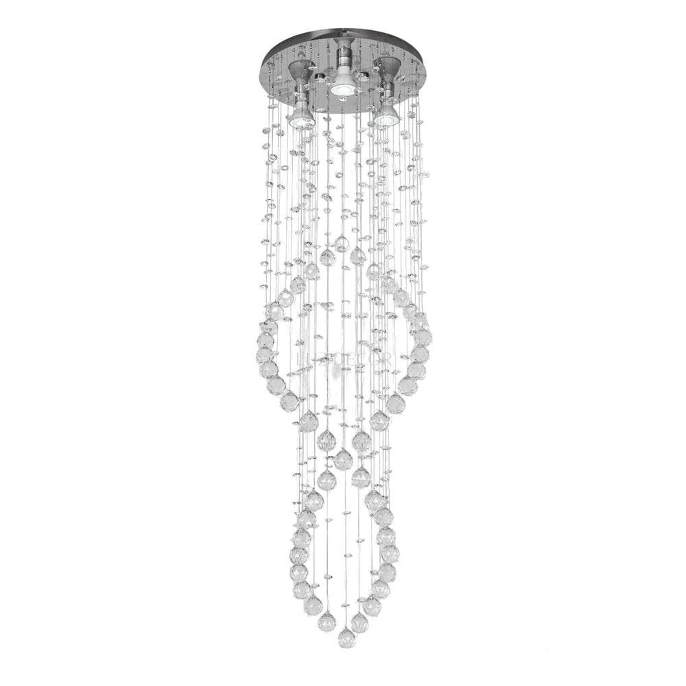 Lustre De Cristal K9 30Mm Para Sala De Estar Quarto