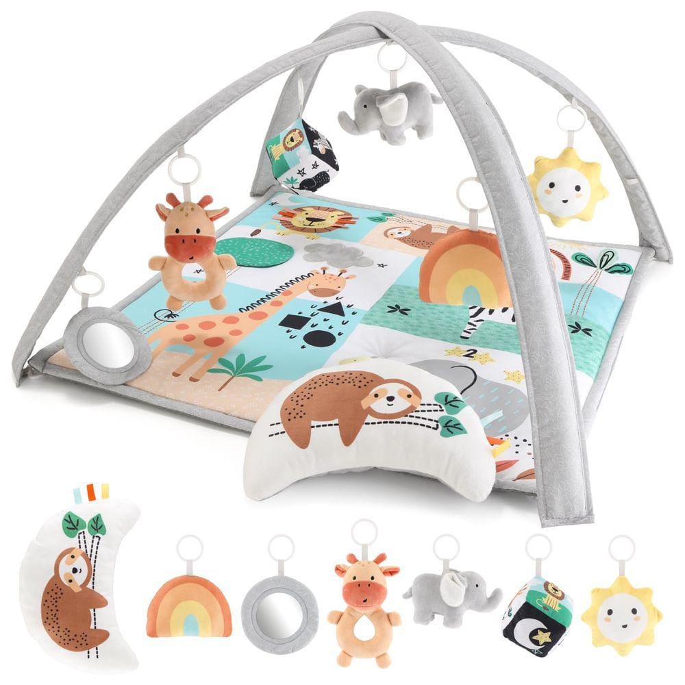 Baby Play Gym The Peanutshell Safari 7 em 1 com Tummy Time Ma