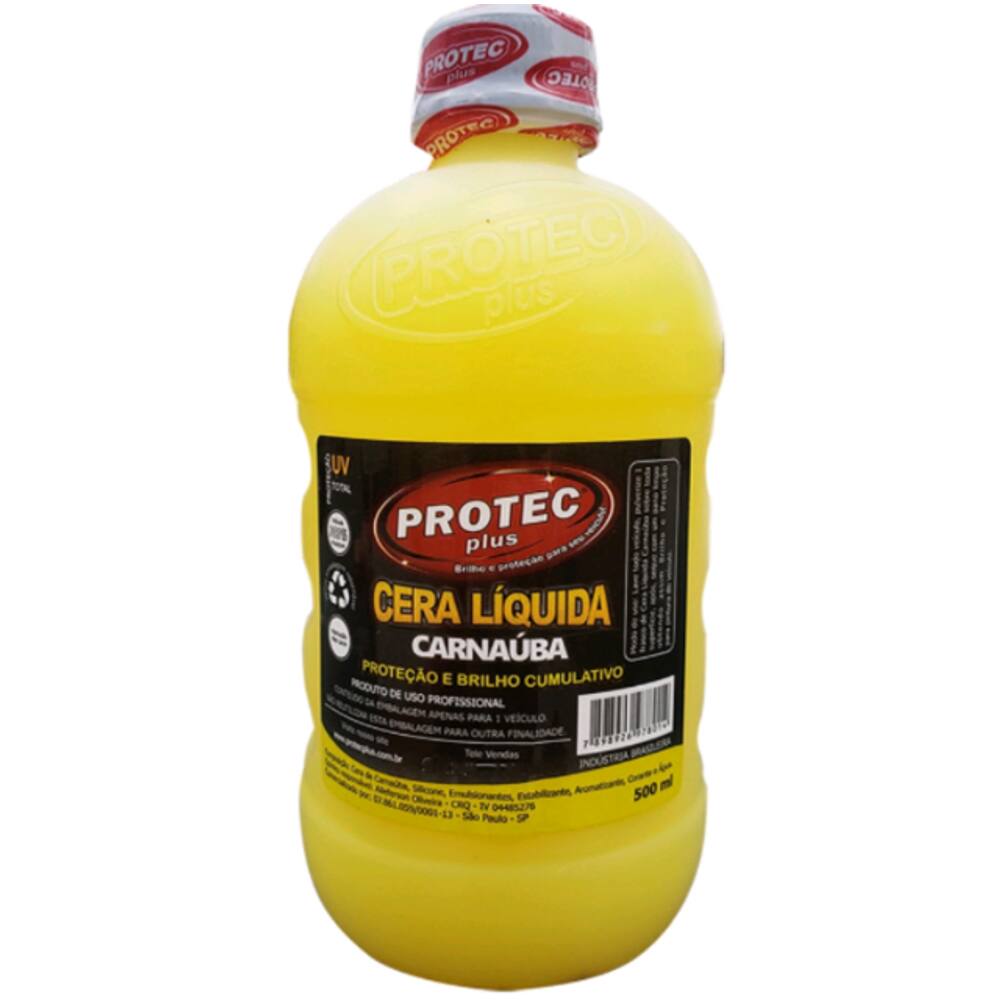 cera automotiva líquida carnaúba protec plus 500ml UV total