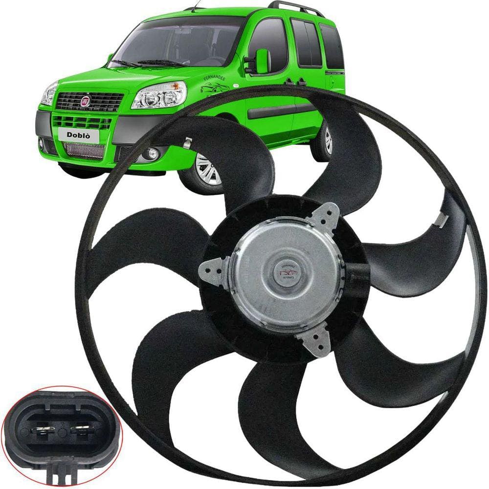 Ventoinha Doblo Ar Cond. 110mm Fiat