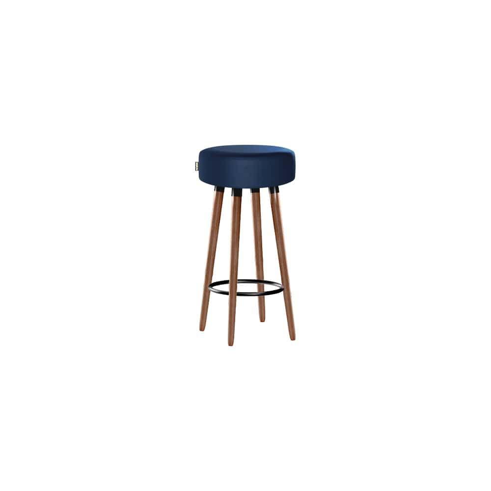 Banqueta Alta Pés Palito Roma Azul 70cm