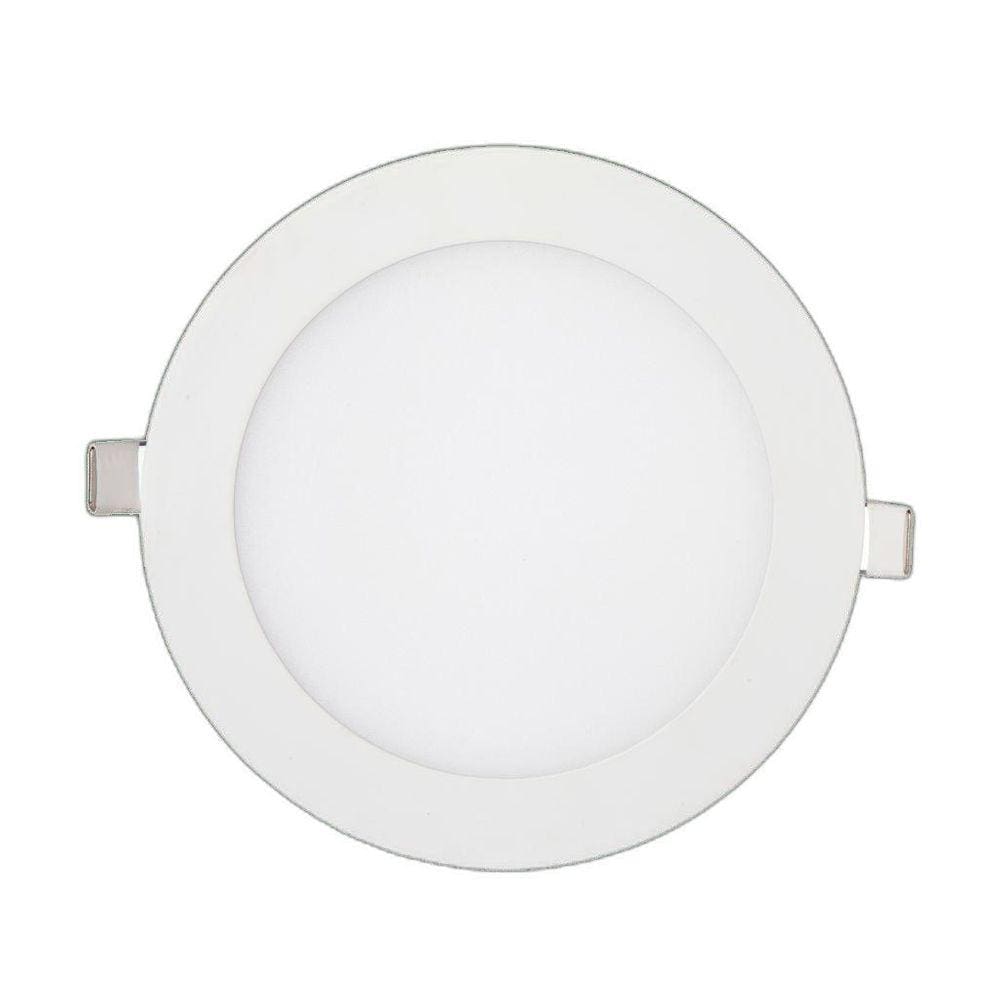 Painel Led Kian Redondo Embutir Branco 12W Bivolt 4000K - Lu