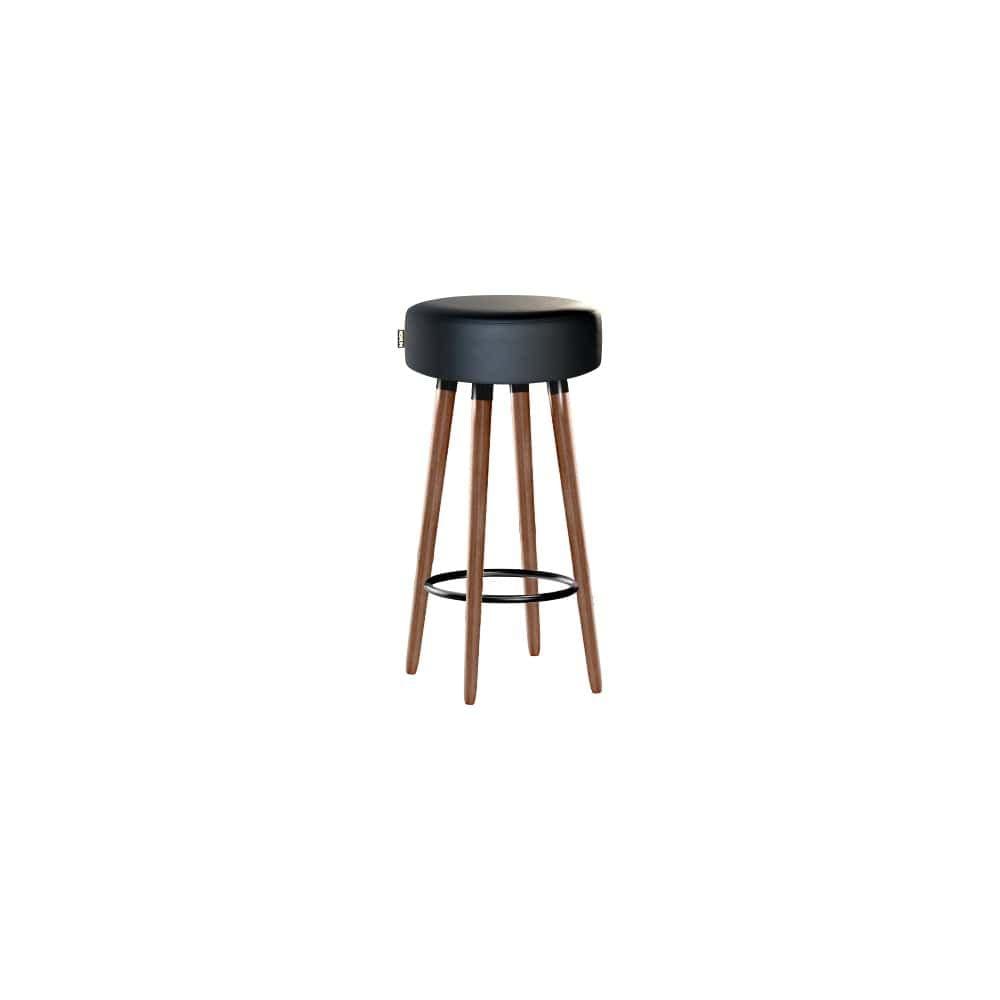 Banqueta Alta Pés Palito Roma Preto 70cm