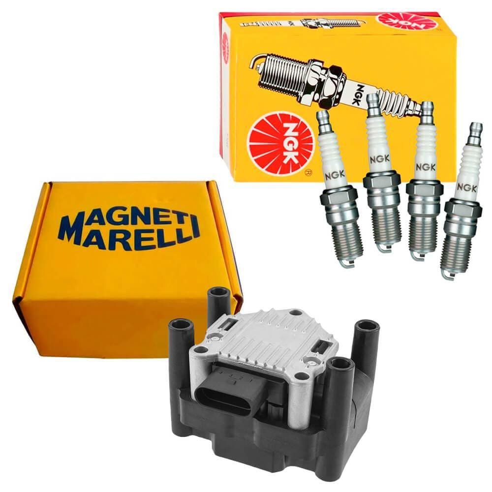 Kit Bobina Magneti Marelli e Vela NGK Fox 1.0 8V RSH