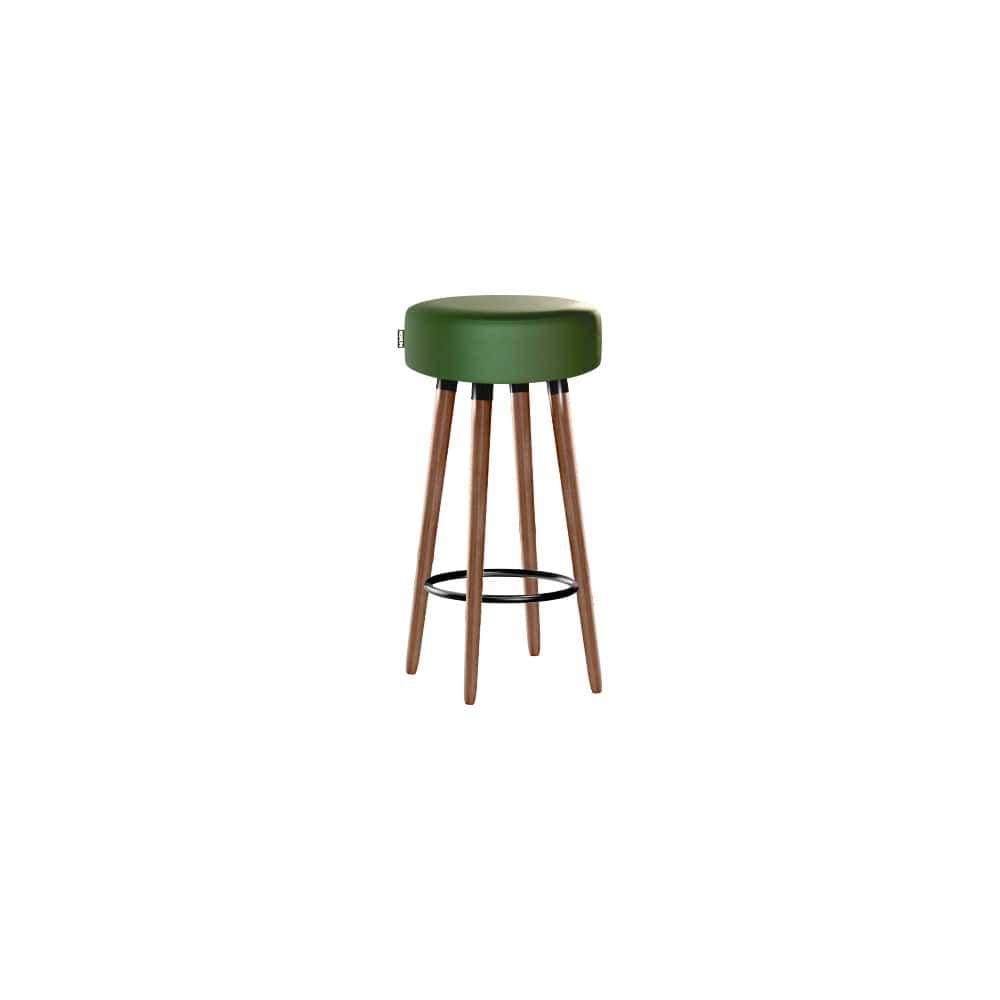 Banqueta Alta Pés Palito Roma Verde 70cm