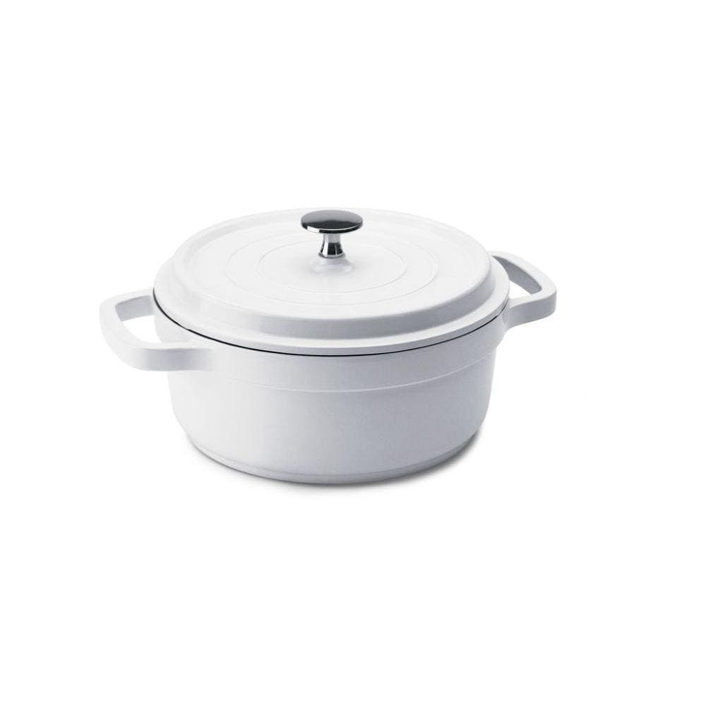 Caçarola Hércules Revestimento Ceramico Indução Branca 3L 21,3X9CM