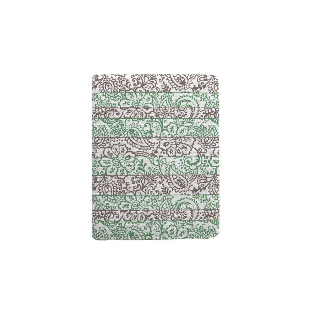 Colcha Solteiro Piquet Teka Genova Print Hibiscus 100% Algodão 160x220 ( Não acompanha fronha)