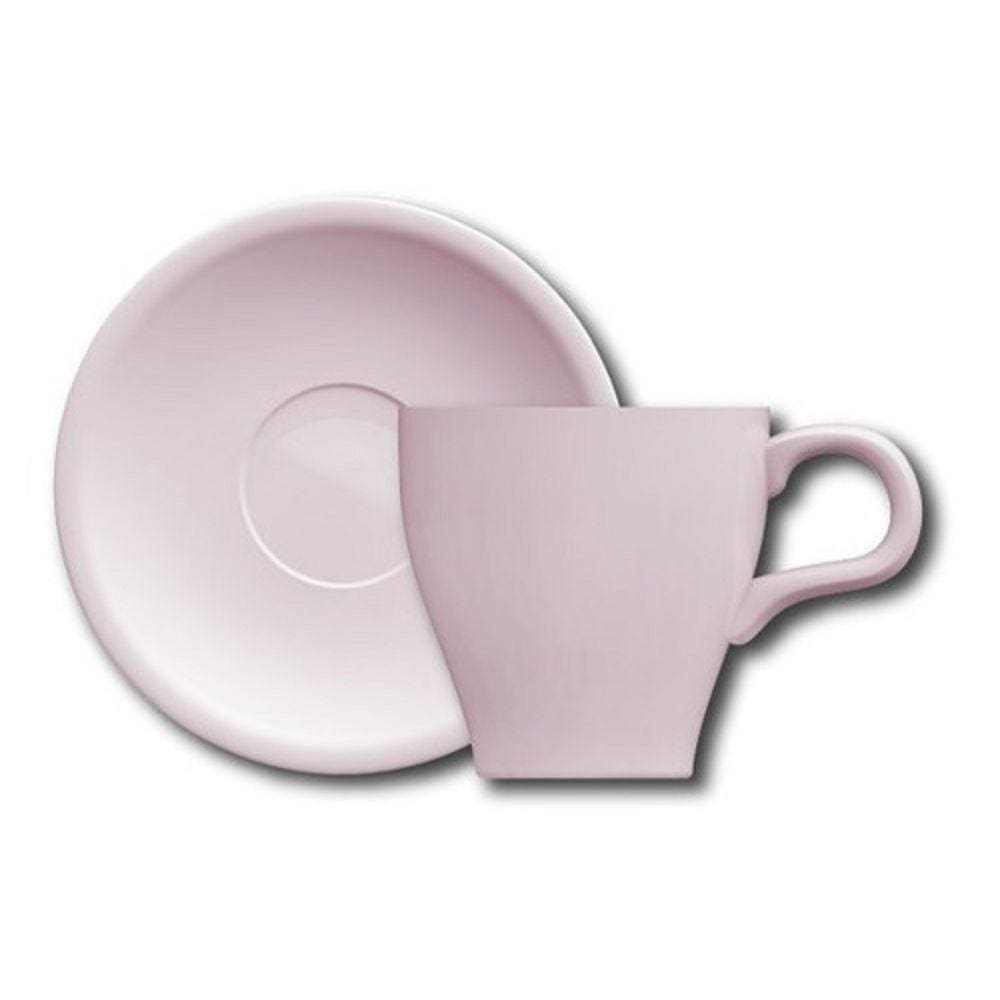 Jogo 6 Xicaras De Cha Com Pires Porcelana 180Ml Tulipa