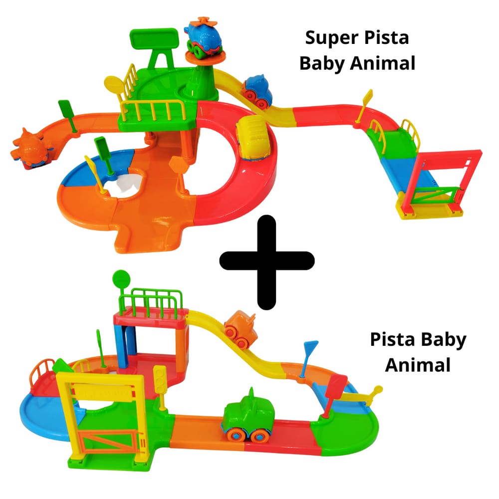 Super Pista + Pista De Carrinho Corrida Baby Infantil Brinquedo Hot Wheels