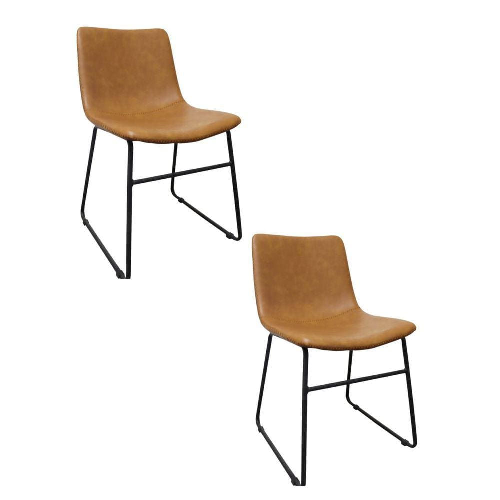 Kit com 2 Cadeiras para Sala de Jantar Oxford Caramelo