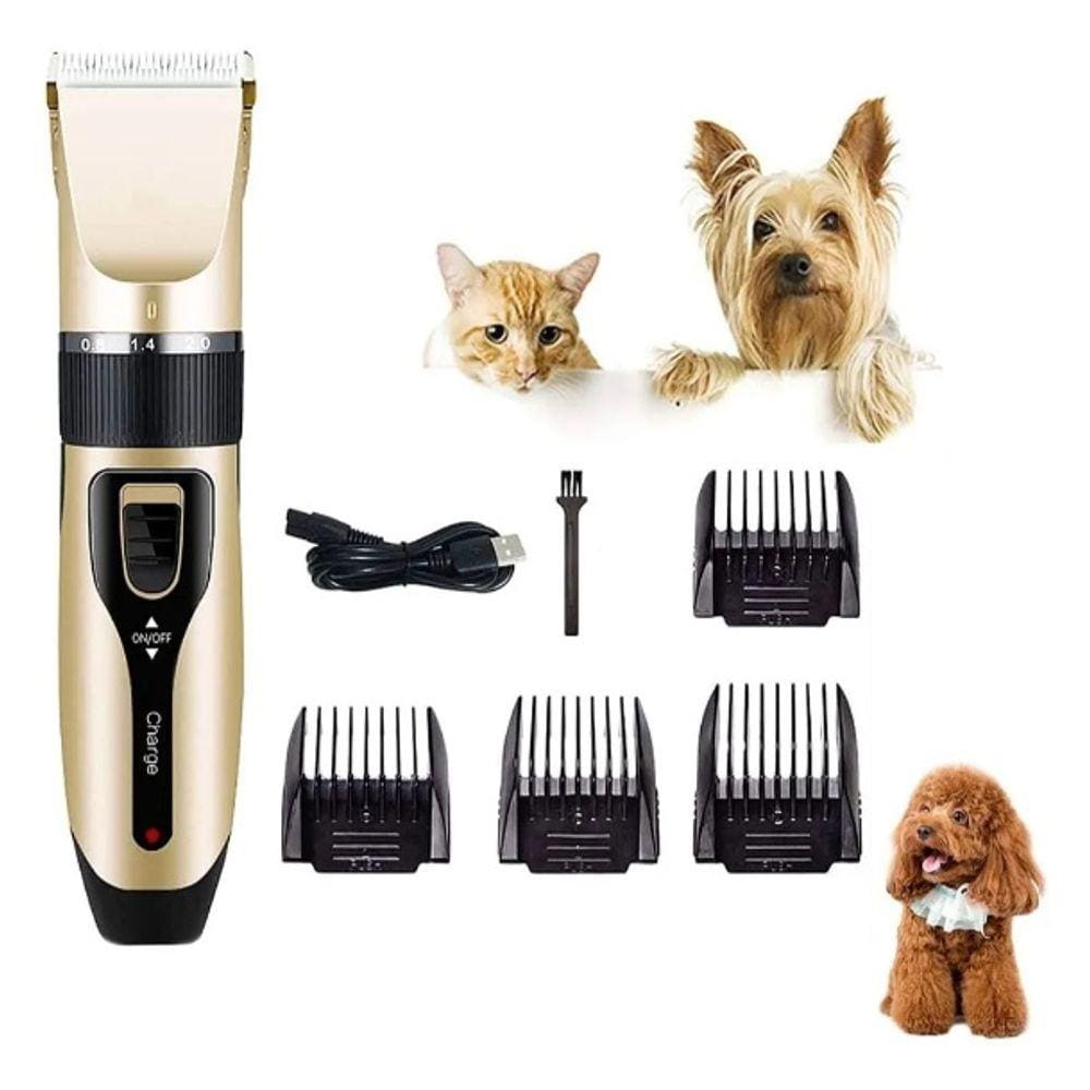 Máquina de Aparar Pêlos de Animais Bivolt Usb