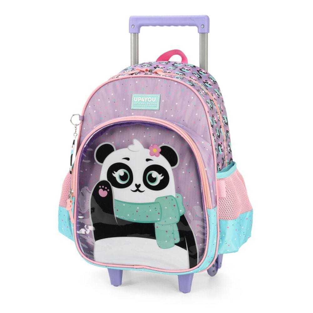 Kit Mochila Infantil Com Lancheira Pandinha Lilás - Up4you