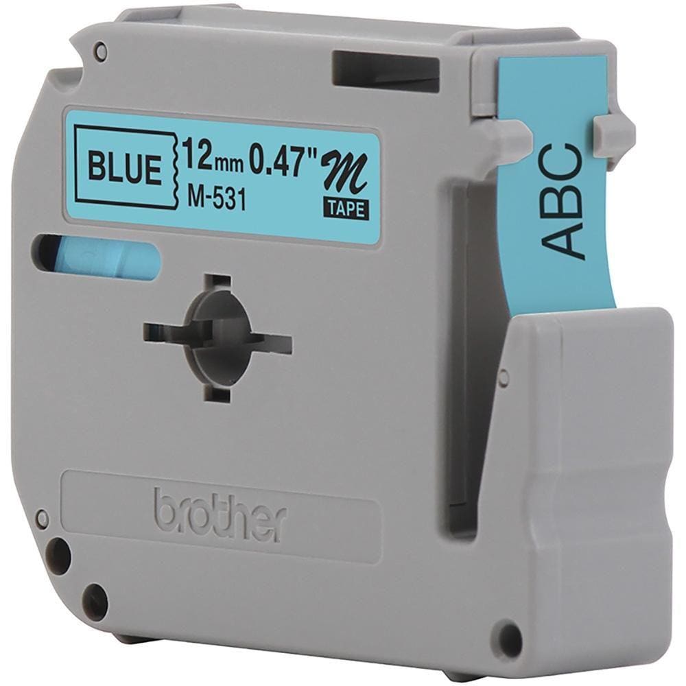 Fita Brother M-531 12mm Preto/Azul