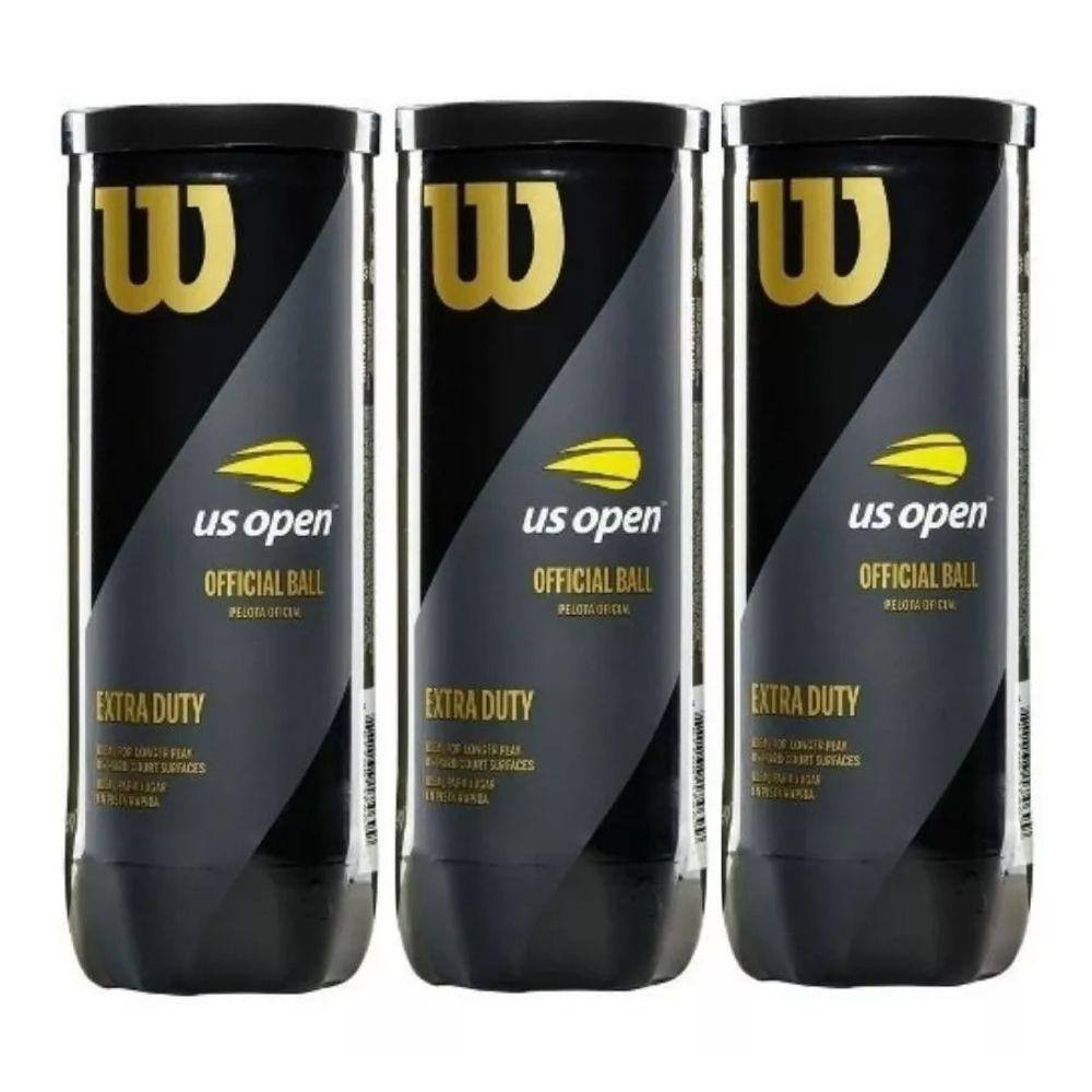 Bola de Tênis Wilson US Open Oficial - 3 Tubos
