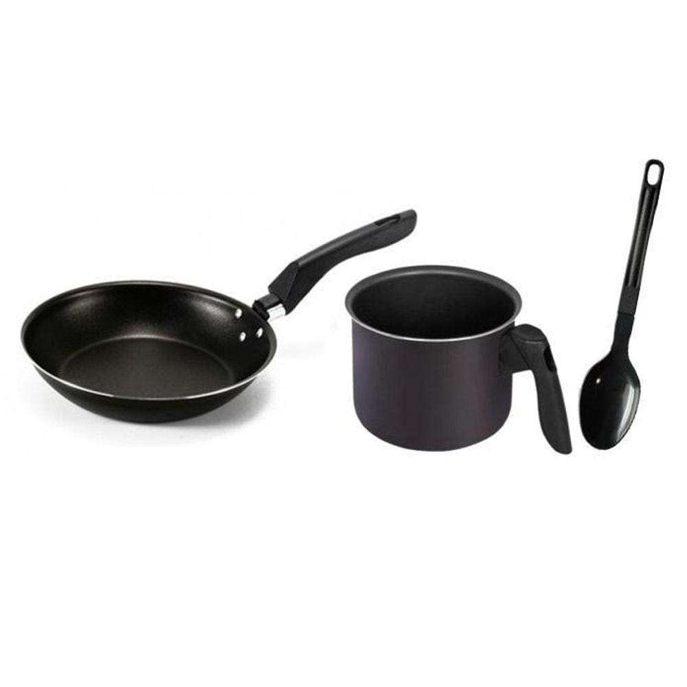 Kit Frigideira E Canecão Fervedor Leiteira Antiaderente