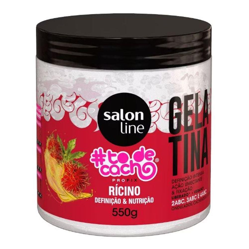 SalonLine Gelatina Óleo de Rícino #todecacho Defin. e Nutri - 550ml