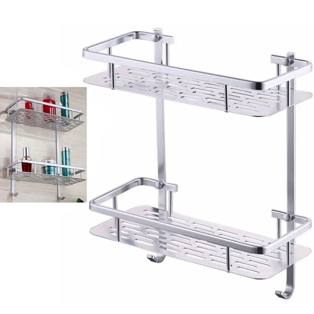 Porta Shampoo Condicionador Sabonete Organizador Aluminio Box Resistente Multiuso Banheiro Banho Chuveiro