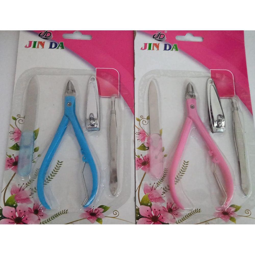 Kit Manicure Jinda 4 Peças Cores Diversas