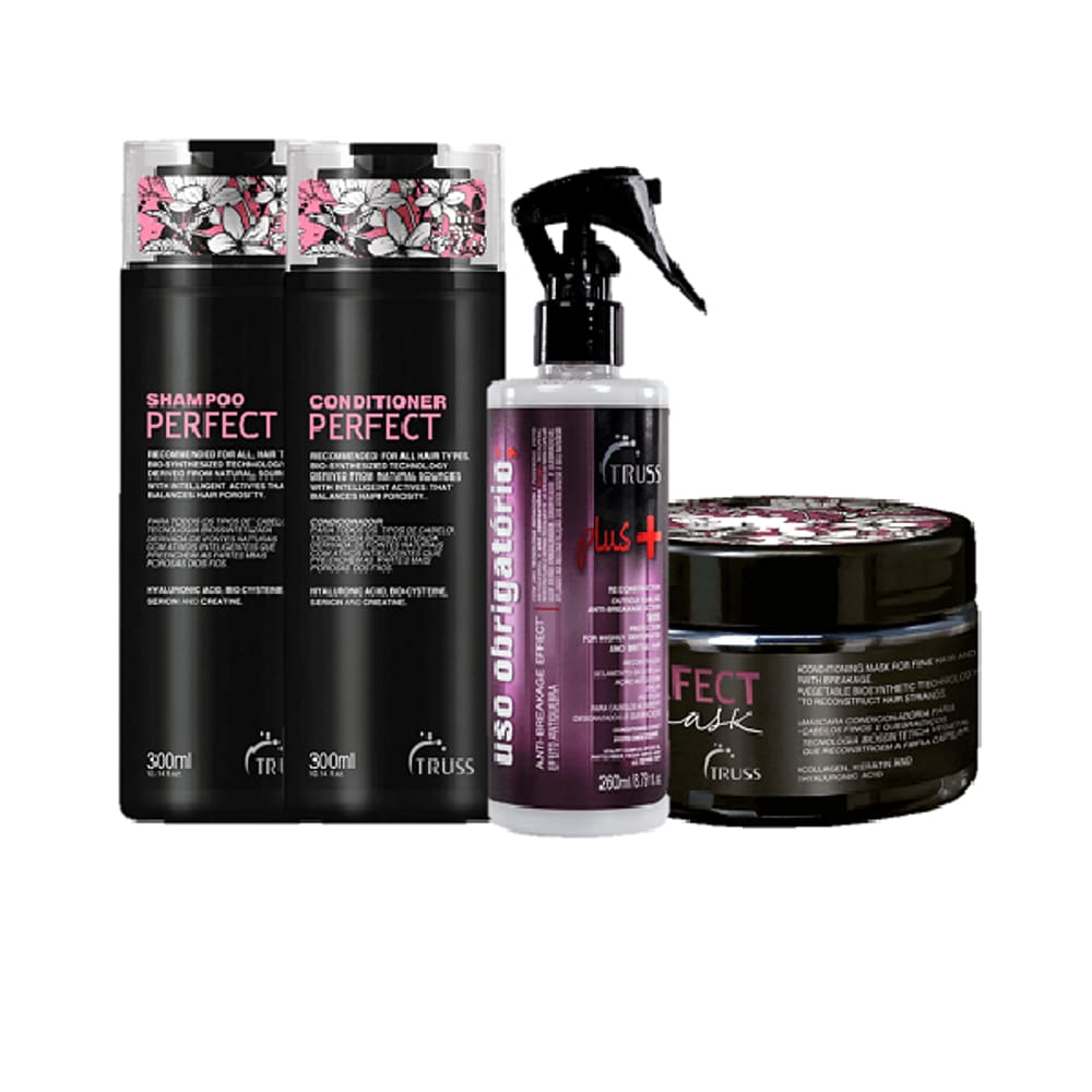 Truss Perfect Shampoo 300ml Condicionador 300ml Mask180g Uso obrigatorio Plus+ 260ml
