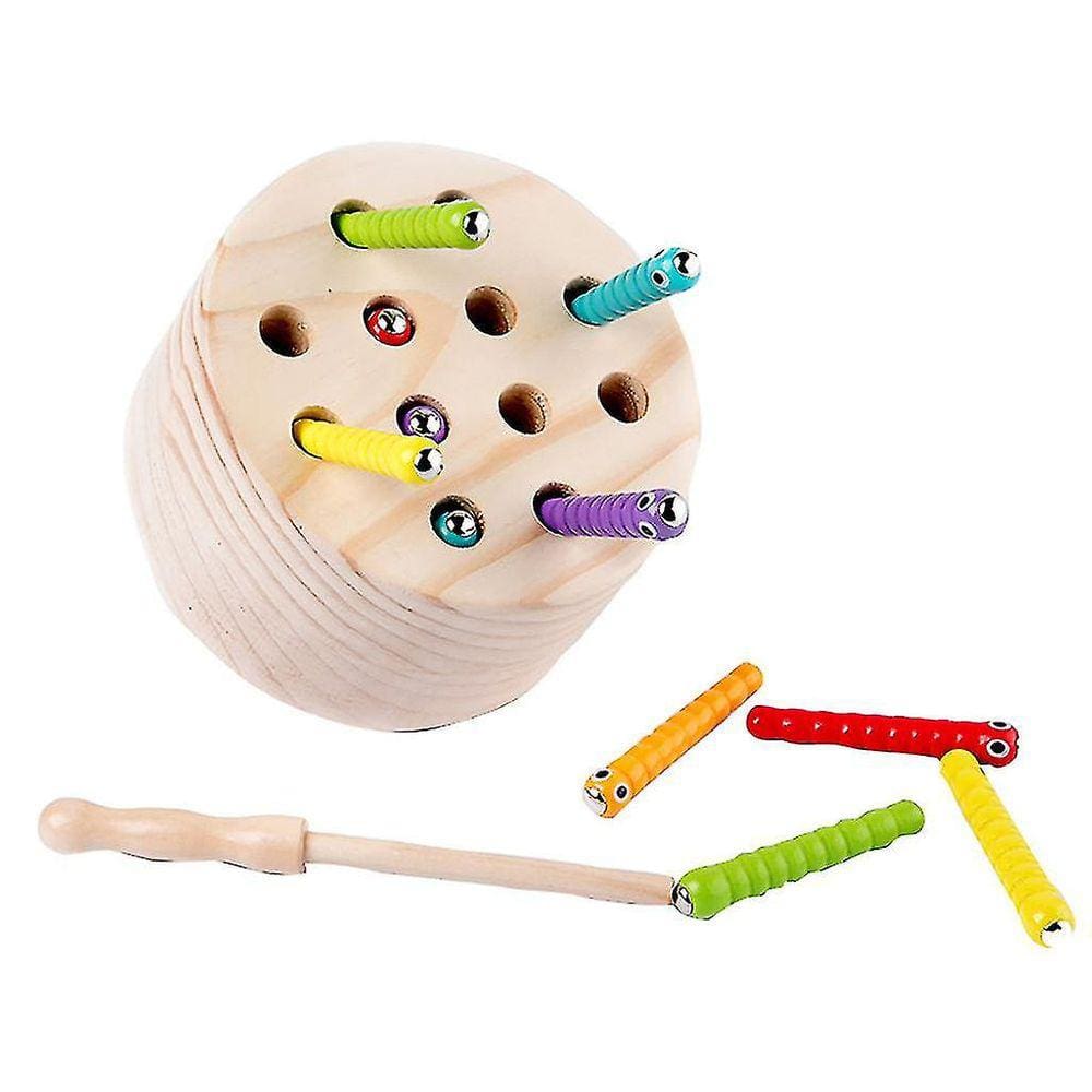 Jogo Magnetic Toy Wooden Catch Insects para crianças
