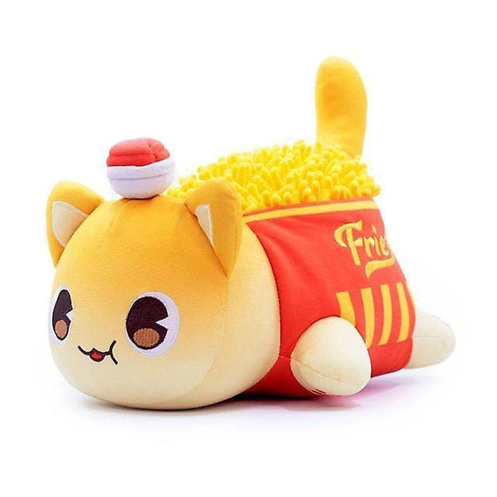 Plush Doll Meows Aphmau 25 cm de Coca-Cola, batatas fritas, hambúrgueres, pão