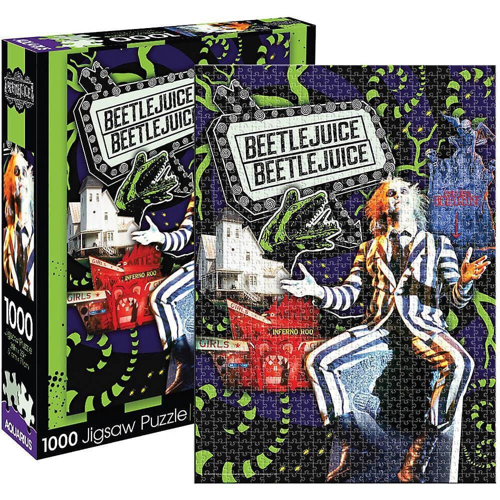 Quebra-cabeça Aquarius Beetlejuice Collage 1000 peças