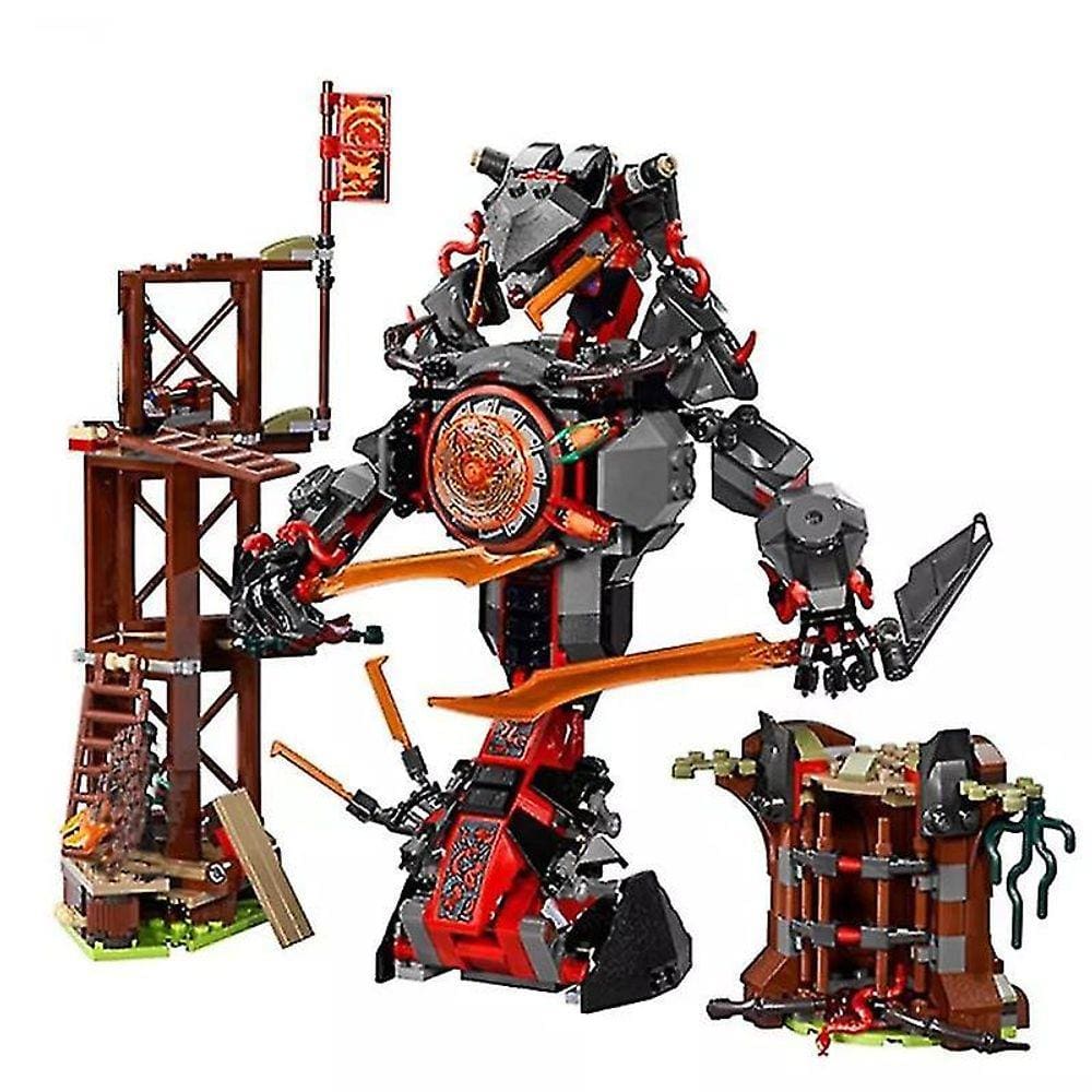 Blocos de construção de brinquedo com o conjunto LEGO Ninja 10583